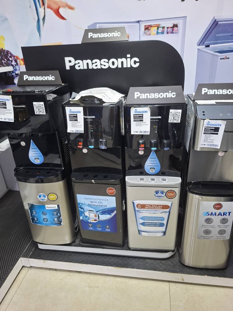 Panasonic appliances on display in a Cooling and Power branch